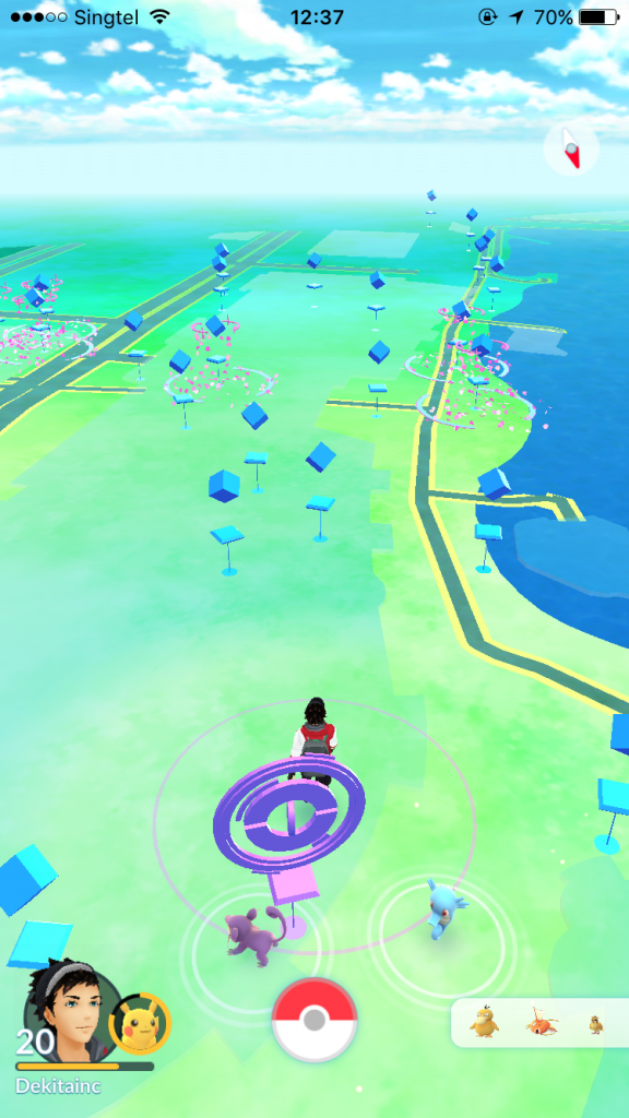 マリーナベイサンズ周辺のポケモンGo事情