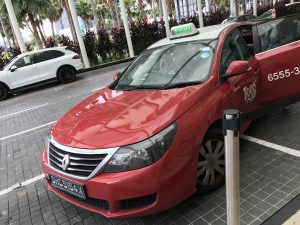 チャンギ国際空港からホテルまではタクシーでの移動がおススメ