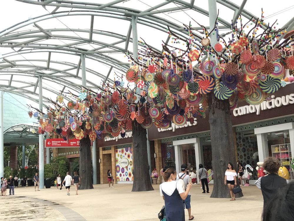ユニバーサルスタジオシンガポールの外も良かった