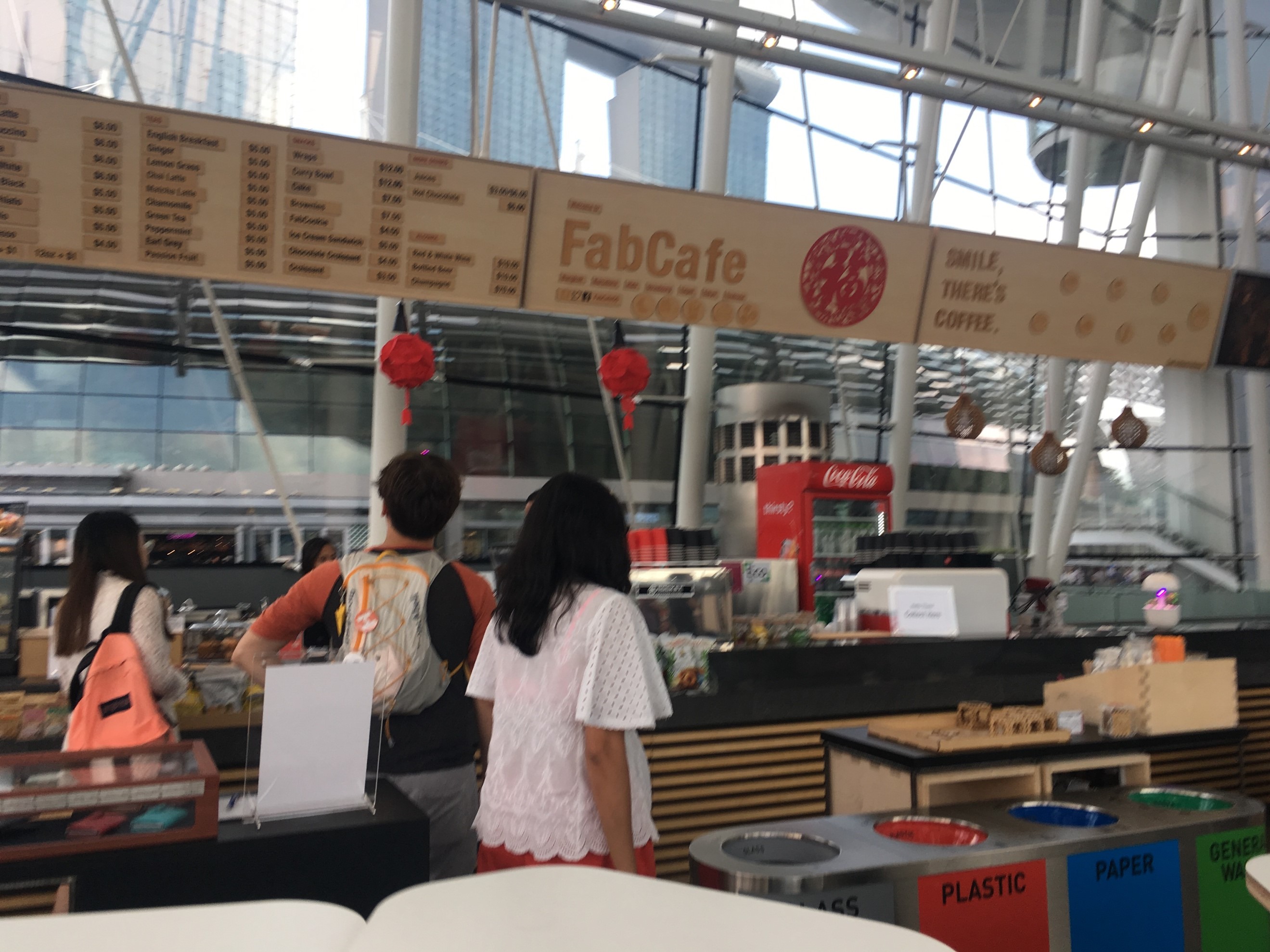 ミュージアム内のカフェ